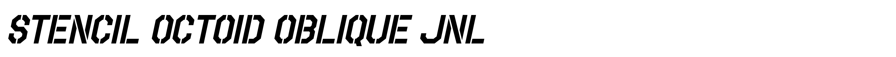 Stencil Octoid Oblique JNL